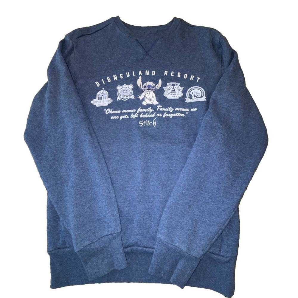 Disney Parks Stitch Sweater Women’s Small Blue With Embroidery